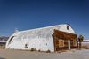 A converted Quonset hut home in Trona, California.